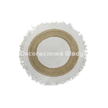 ALFOMBRA ALGODON YUTE  FLECOS - Imagen 1