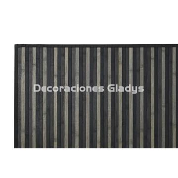 ALFOMBRA BAMBU  RAYAS GRIS - Imagen 1