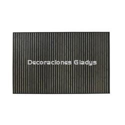 ALFOMBRA BAMBU  RAYAS GRIS - Imagen 2