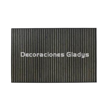 ALFOMBRA BAMBU  RAYAS GRIS - Imagen 2