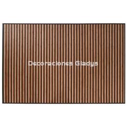 ALFOMBRA BAMBU  RAYAS MARRON - Imagen 2