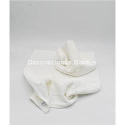ALFOMBRA BAÑO RIZO AMERICANO BLANCO - Imagen 1