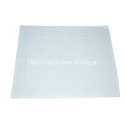 ALFOMBRA BAÑO RIZO AMERICANO BLANCO - Imagen 2