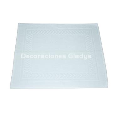 ALFOMBRA BAÑO RIZO AMERICANO BLANCO - Imagen 2