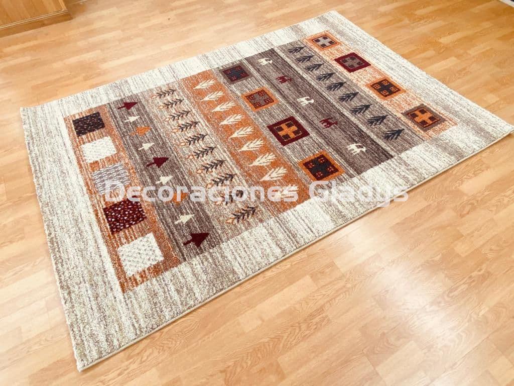 Alfombra Kanda-Bambu Salon Marrón 170x240 cm