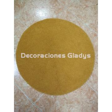 ALFOMBRA REDONDA AMARILLO - Imagen 1