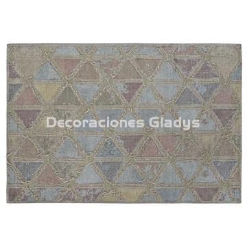 ALFOMBRA ROMBOS PASTEL - Imagen 1