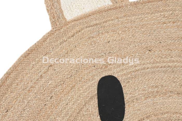 ALFOMBRA YUTE OSO NATURAL - Imagen 2