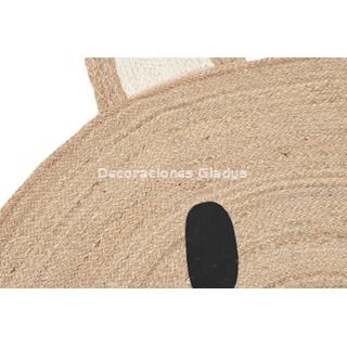 ALFOMBRA YUTE OSO NATURAL - Imagen 2
