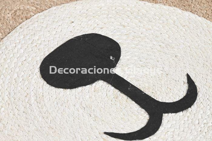 ALFOMBRA YUTE OSO NATURAL - Imagen 3