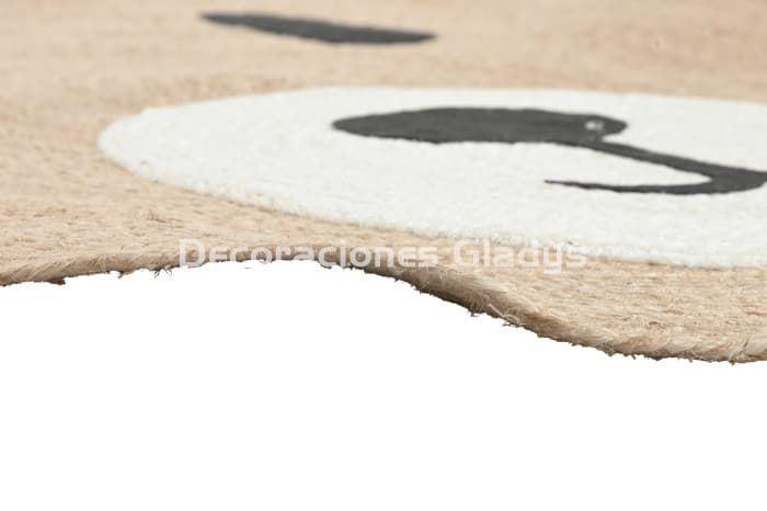 ALFOMBRA YUTE OSO NATURAL - Imagen 4