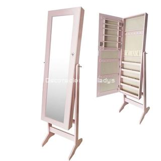 ARMARIO JOYERO ESPEJO VESTIDOR ROSA - Imagen 1