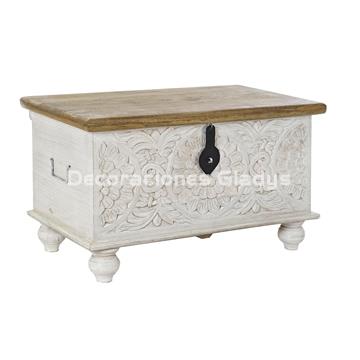 BAUL MANGO METAL  MANDALA BLANCO - Imagen 1