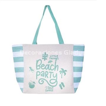 BOLSO Y TOALLA PLAYA BEACH AGUA SUN & SURF - Imagen 1