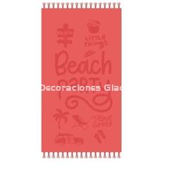 BOLSO Y TOALLA PLAYA BEACH CORAL SUN & SURF - Imagen 2