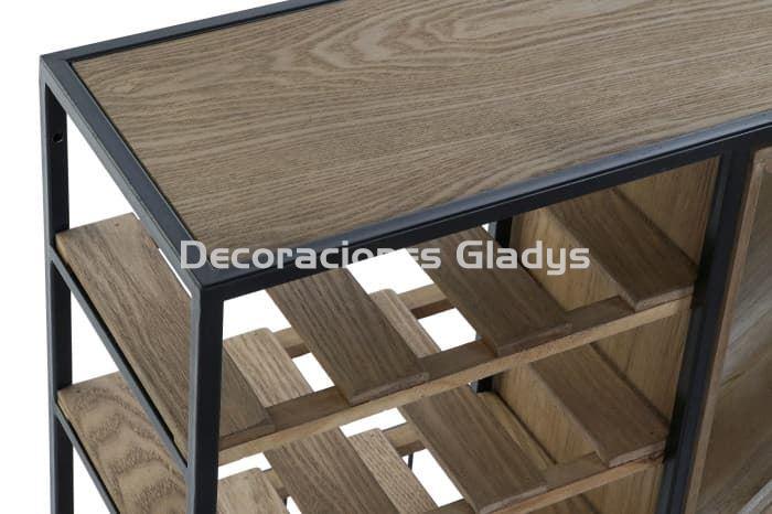 BOTELLERO ABETO METAL NATURAL - Imagen 3