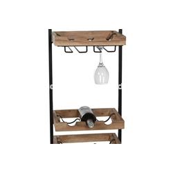 BOTELLERO ACACIA METAL NATURAL - Imagen 2