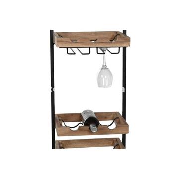 BOTELLERO ACACIA METAL NATURAL - Imagen 2