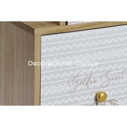 BUFFET PAULOWNIA  12 CAJONES NATURAL - Imagen 2