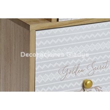 BUFFET PAULOWNIA  12 CAJONES NATURAL - Imagen 2