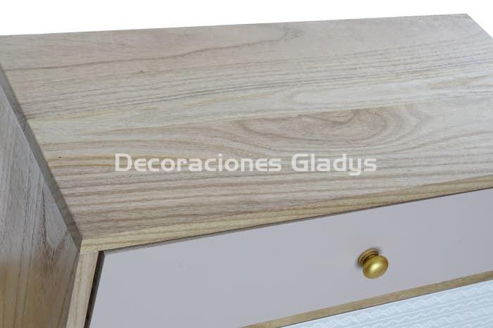 BUFFET PAULOWNIA  12 CAJONES NATURAL - Imagen 3