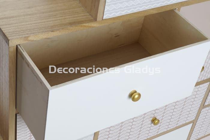 BUFFET PAULOWNIA  12 CAJONES NATURAL - Imagen 4