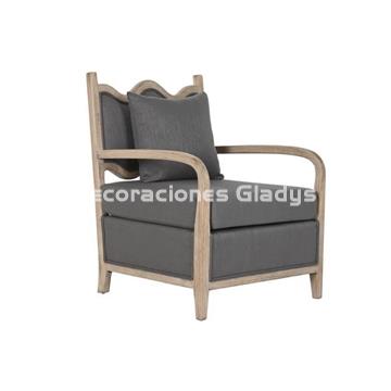 BUTACA ABETO POLIESTER  GRIS OSCURO - Imagen 1