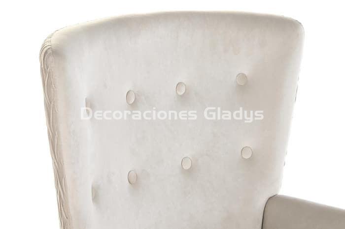 BUTACA POLIESTER MADERA BEIGE - Imagen 3