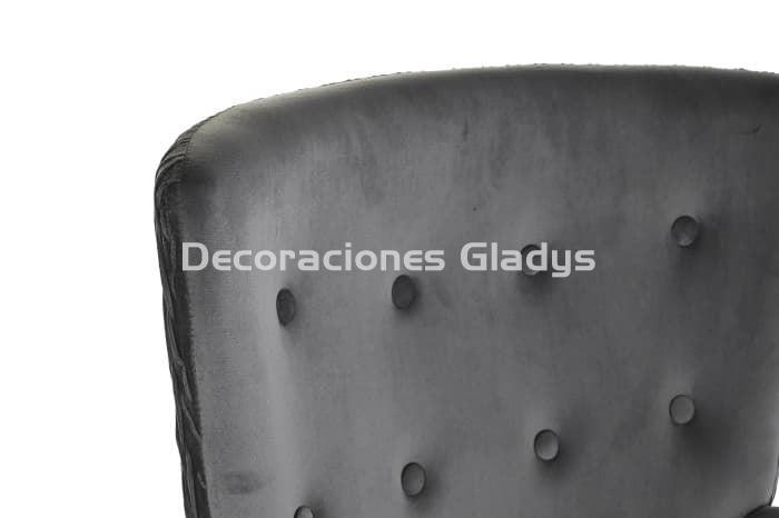 BUTACA POLIESTER MADERA GRIS OSCURO - Imagen 3