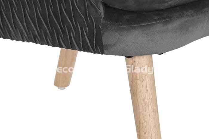BUTACA POLIESTER MADERA GRIS OSCURO - Imagen 4
