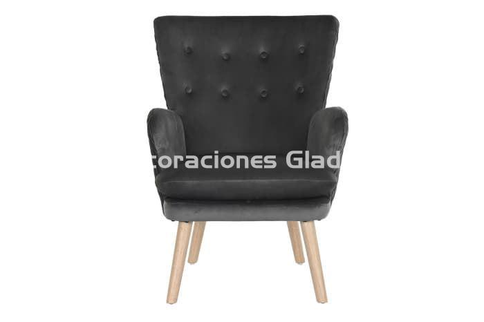 BUTACA POLIESTER MADERA GRIS OSCURO - Imagen 5