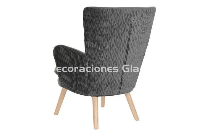 BUTACA POLIESTER MADERA GRIS OSCURO - Imagen 6