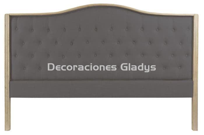 CABECERO CAMA LINO RUBBERWOOD - Imagen 1