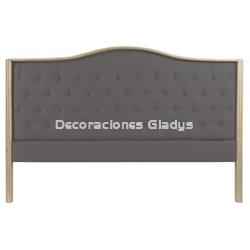 CABECERO CAMA LINO RUBBERWOOD - Imagen 1