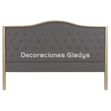 CABECERO CAMA LINO RUBBERWOOD - Imagen 1