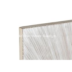CABECERO CAMA MDF  CIRCULOS DECAPE BLANCO - Imagen 2