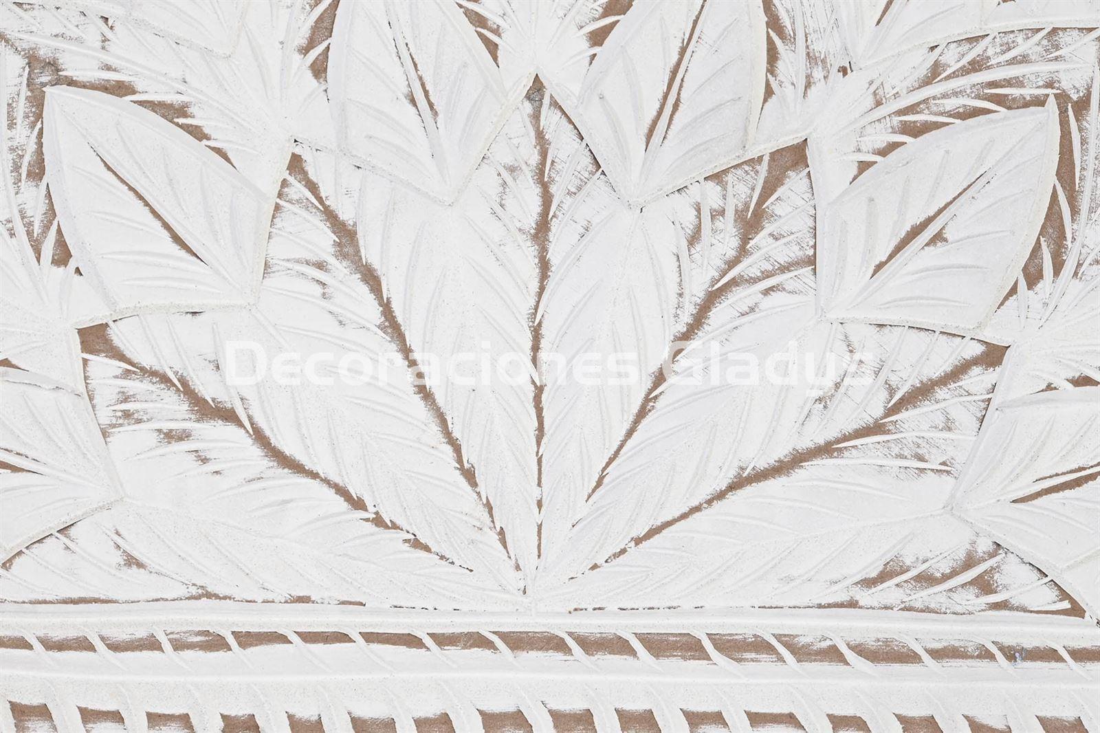 CABECERO CAMA MDF MANDALA DECAPE BLANCO - Imagen 3