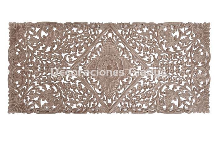CABECERO CAMA MDF  MANDALA DECAPE NATURAL - Imagen 1