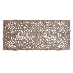 CABECERO CAMA MDF  MANDALA DECAPE NATURAL - Imagen 1
