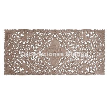 CABECERO CAMA MDF  MANDALA DECAPE NATURAL - Imagen 1
