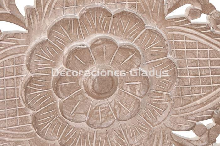 CABECERO CAMA MDF  MANDALA DECAPE NATURAL - Imagen 3