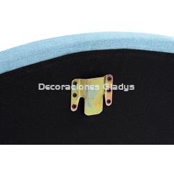 CABECERO CAMA POLIESTER MADERA CAPITONE - Imagen 2