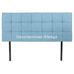 CABECERO CAMA POLIESTER RUBBERWOOD - Imagen 1