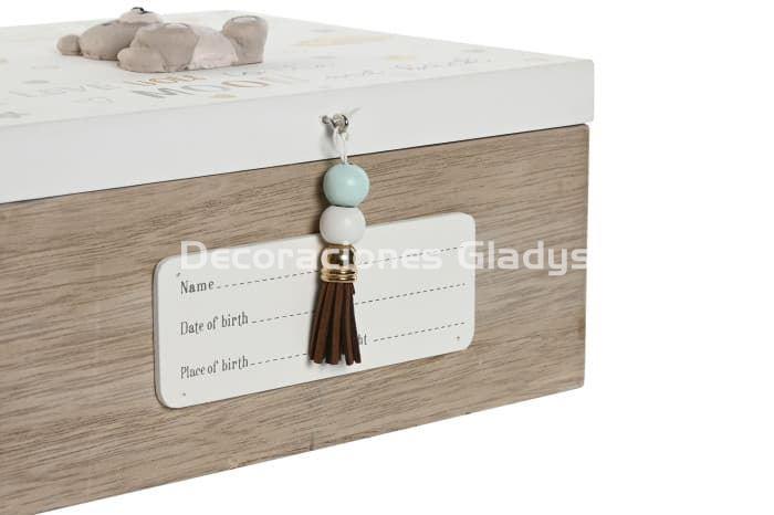 CAJA MDF 20X20X10 BEIGE - Imagen 2
