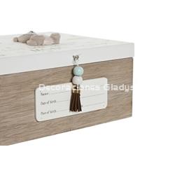CAJA MDF 20X20X10 BEIGE - Imagen 2