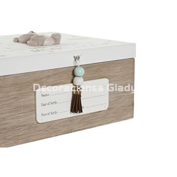 CAJA MDF 20X20X10 BEIGE - Imagen 2