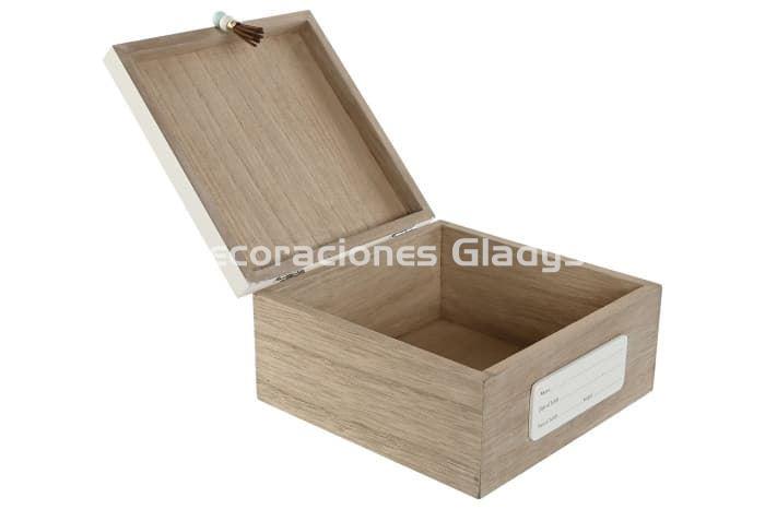 CAJA MDF 20X20X10 BEIGE - Imagen 4