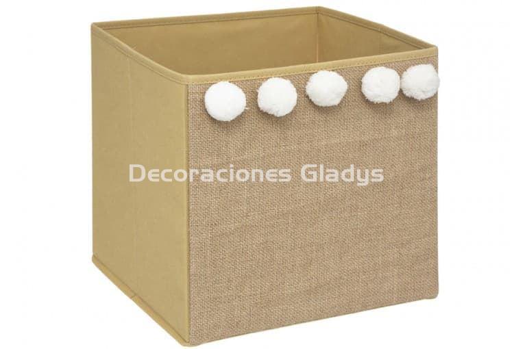 CAJA POMPONES YUTE - Imagen 1