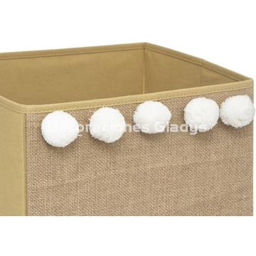 CAJA POMPONES YUTE - Imagen 2