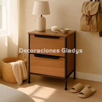 CAJONERA 2 CAJONES COLOR ROBLE SOHO -KIT - Imagen 1